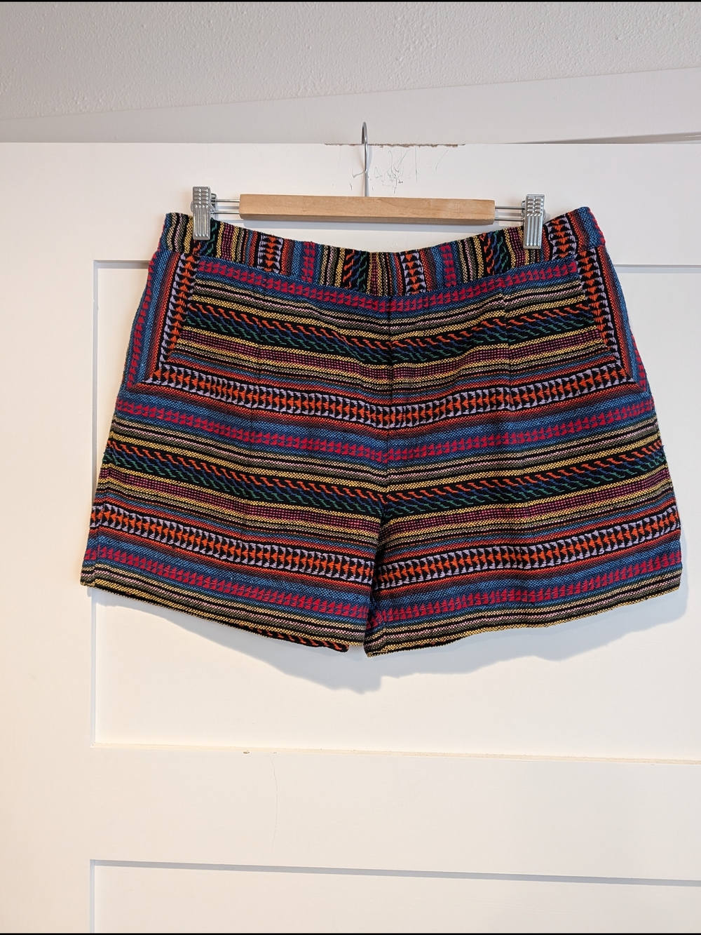 Wai Cute Rainbow Woven Striped Women's Shorts